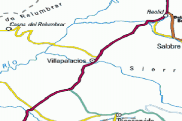 Mapa de llegada a Villapalacios